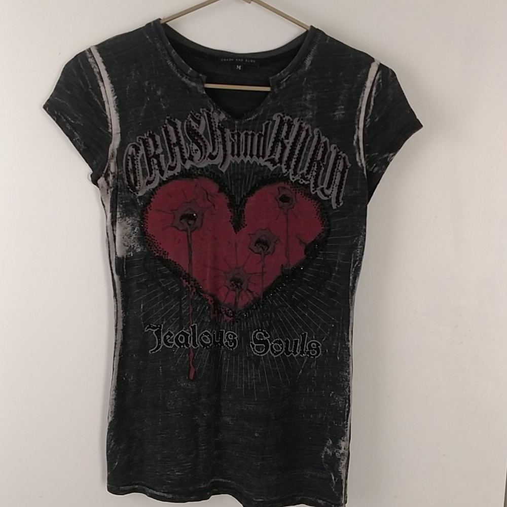 Crash and burn t-shirt